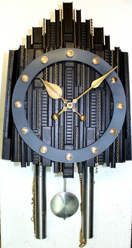 Rare pendule murale métal - pendule,